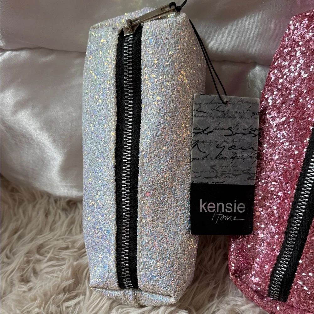 Kensie Sparkle Cosmetic Bag Duo